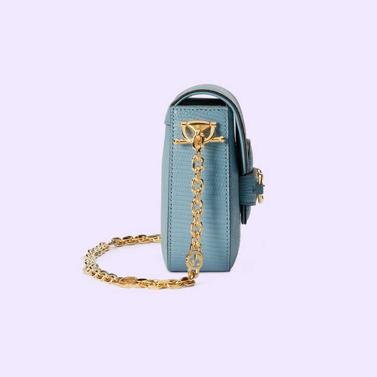 675801.LUZ0G.4514.010.065.0000.Light Gucci Horsebit 1955 lizard mini bag